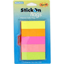 Beautone Stick On Flags 250 Sheets (Assorted Neon)