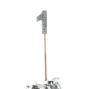 Alpen Glitter Long Stick Candle (Silver)-5