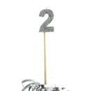 Alpen Glitter Long Stick Candle (Silver)-6