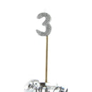 Alpen Glitter Long Stick Candle (Silver)-7