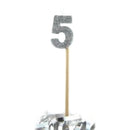 Alpen Glitter Long Stick Candle (Silver)-9