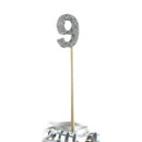 Alpen Glitter Long Stick Candle (Silver)-13