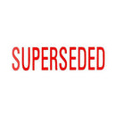Xstamper Non-slip Soft Grip Superseded Stamp (Red)