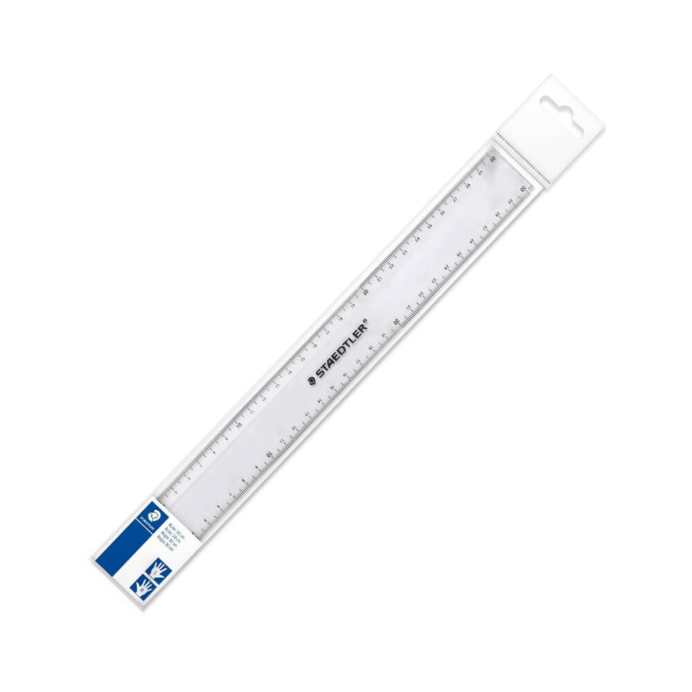 Staedtler Plastic Ruler 30cm (Clear) | clicktofournisseur.com