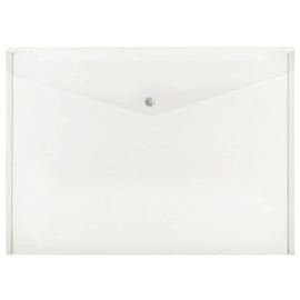 Marbig Button Closure Document Wallet A3 (Clear)