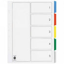Marbig 5 Tab Dividers (Coloured)-5