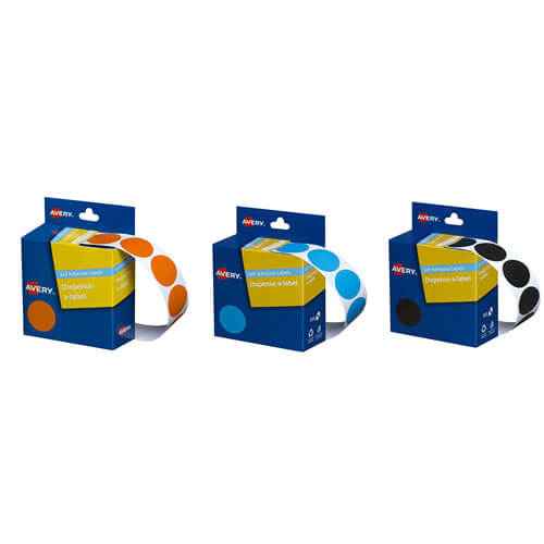 Avery Self-Adhesive Dot Labels 24mm (500pcs)