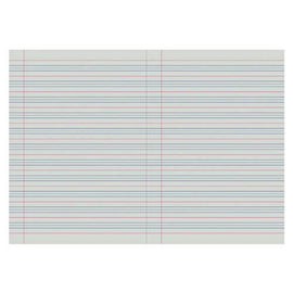 A4 Exercise Book 48 Pages w/ Queensland Ruled Lines & Margin - 0