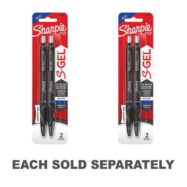Sharpie S-GEL Retractable Pen Medium 0.7mm (2pk)