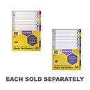 Marbig Jan-Dec Manilla Plastic Tab Dividers (A4)-1