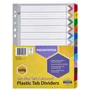 Marbig Jan-Dec Manilla Plastic Tab Dividers (A4)-4