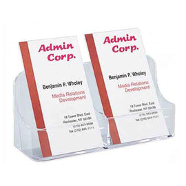Deflecto Vertical Business Card Holder (2 Pockets)