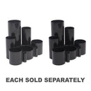 Italplast Desk Tidy Tubes Organiser (Black)-1