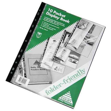 Colby Folder Friendly Display Book A4 (Black)