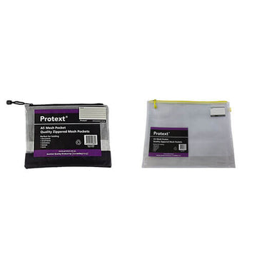 Protext Zippered Mesh Pouch with Note Holder - 0