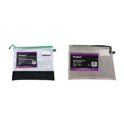 Protext Zippered Mesh Pouch with Note Holder