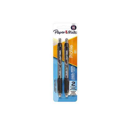 Paper Mate Profile Gel Retractable Pen 0.7mm (2pk)