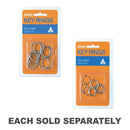 Kevron Key Rings 10pk (Zinc Plated)-1
