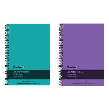 Protext Twin Wire Notebook 200 Pages (A5)