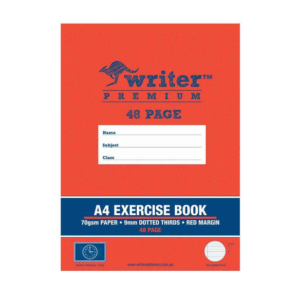 Writer Premium Exercise Book 48 Dotted Pages (A4)