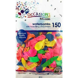 Alpen Waterbomb Balloons 150pk (Assorted Colours)