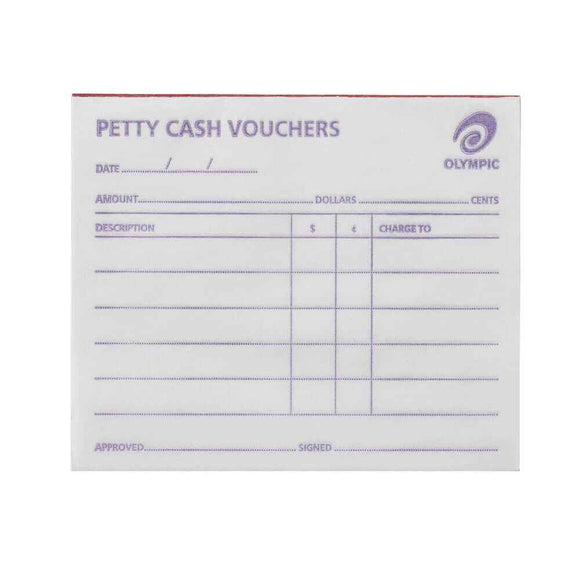 Blocs de Bons de Petite Caisse Olympic 50 Feuilles (5 paquets)