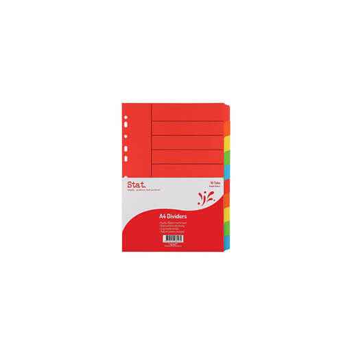 Stat Manilla Dividers A4 (Bright Colours)