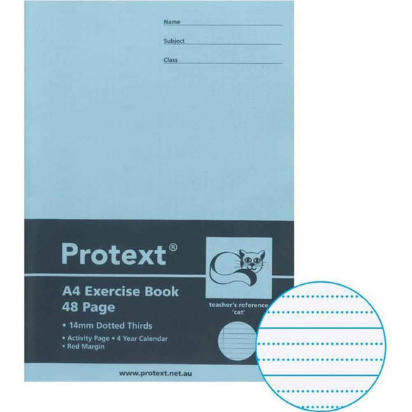 Protext Exercise Book 48 Pages with Dotted Line (A4)