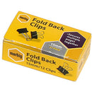 Marbig Fold Back Clips 12/box (Black)-4