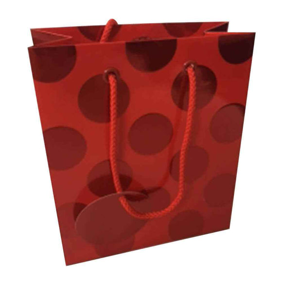 Ozcorp Foil Dot Gift Bag (Red)