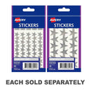Étiquettes Étoiles Argentées Avery F/P (Paquet de 10)