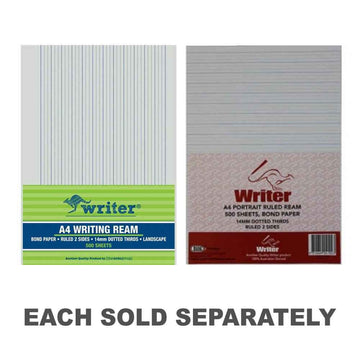 Writer A4 14mm Dotted Thirds Exam Paper (500pcs)