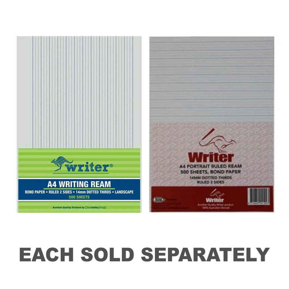Writer A4 14mm Dotted Thirds Exam Paper (500pcs)