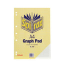 Spirax A4 25-Leaf Graph Pad (Pack of 10)