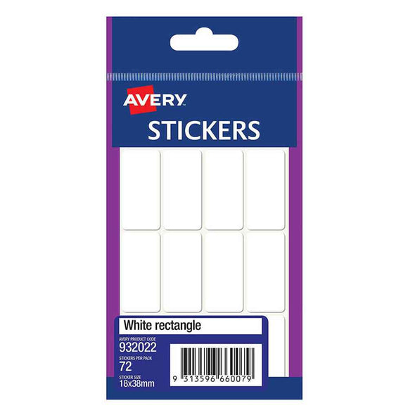 Avery Multi-purpose Rectangle Stickers (Pack of 10)