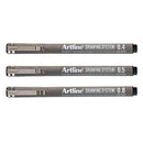 Artline Drawing System Pen 12pcs (Black)