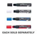 Pentel 10-15mm Chisel Tip Wet Erase Chalk Marker 12pk