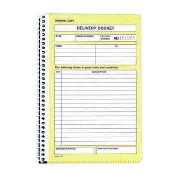 Spirax Carbonless Delivery Book (Pack of 10)