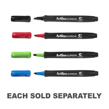 Artline Supreme 2.5mm Chisel Tip Marker 12pcs