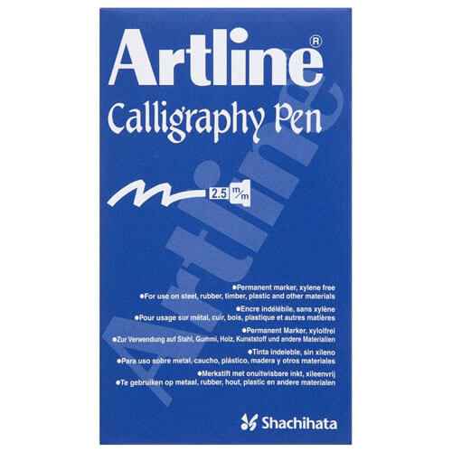 Artline Calligraphy Pen 2.5mm (Silver)