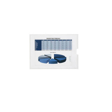 Marbig Clear Plastic Card Holder 10pk (No Holes) - 0