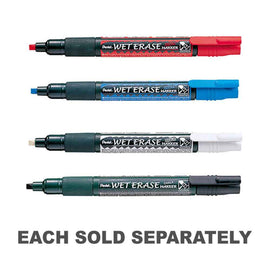 Pentel 3mm Wet Erase Reversible Nib Chalk Marker 12pk