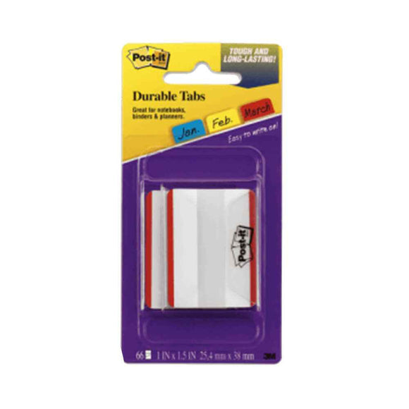 Post-It Durable Index Tabs Pack (Red)