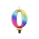 Alpen Metallic Rainbow Number Candle-4