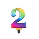 Alpen Metallic Rainbow Number Candle-6
