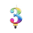 Alpen Metallic Rainbow Number Candle-7
