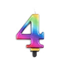 Alpen Metallic Rainbow Number Candle-8