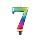 Alpen Metallic Rainbow Number Candle-11