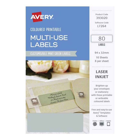 Avery Rectangular Laser Label 80pcs (94x32mm)