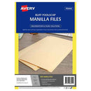 Dossiers Manille Avery Foolscap Buff (Paquet de 10)